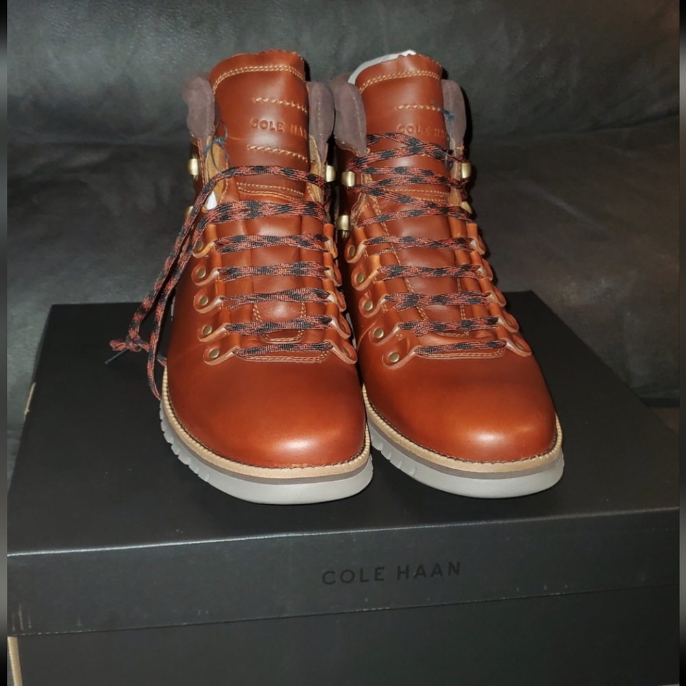 Cole Haan Genuine Leather Waterproof Hiking Boots - Picture 9 of 16